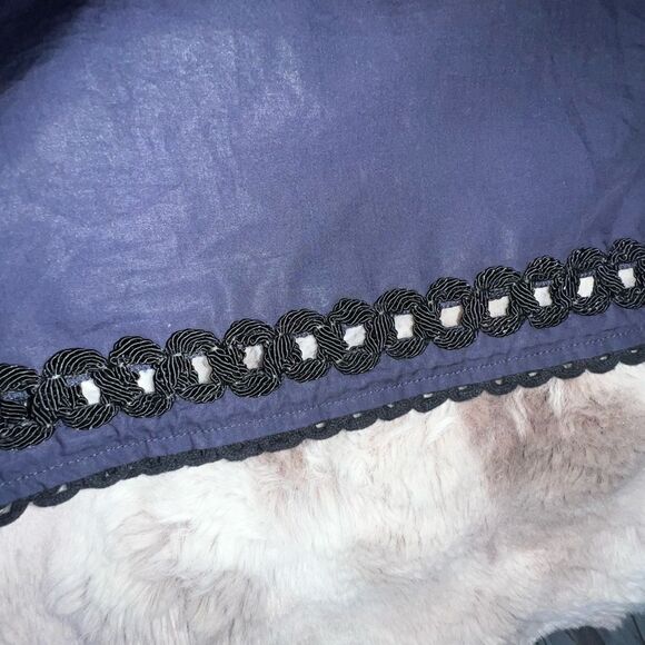 Derek Lam 10 Crosby-100% cotton Bell-Sleeve A-Line Dress w/ Lacing , size 8 - Picture 12 of 16